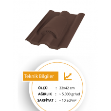 Kahve Beton Kiremit Havalandırma Kahve Beton Kiremit Havalandırma